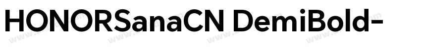 HONORSanaCN DemiBold字体转换